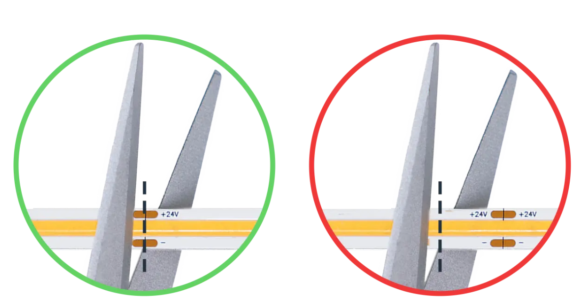 How to cut COB LED strip
