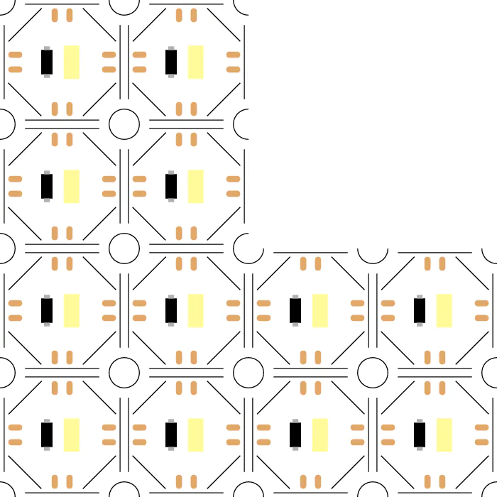 DIY shape flexible LED panel