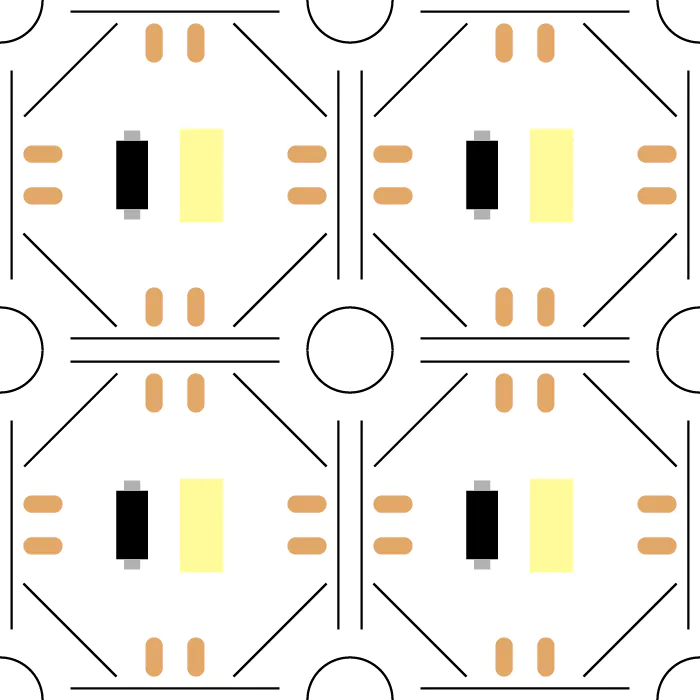 Flexible LED sheet for light box circuit