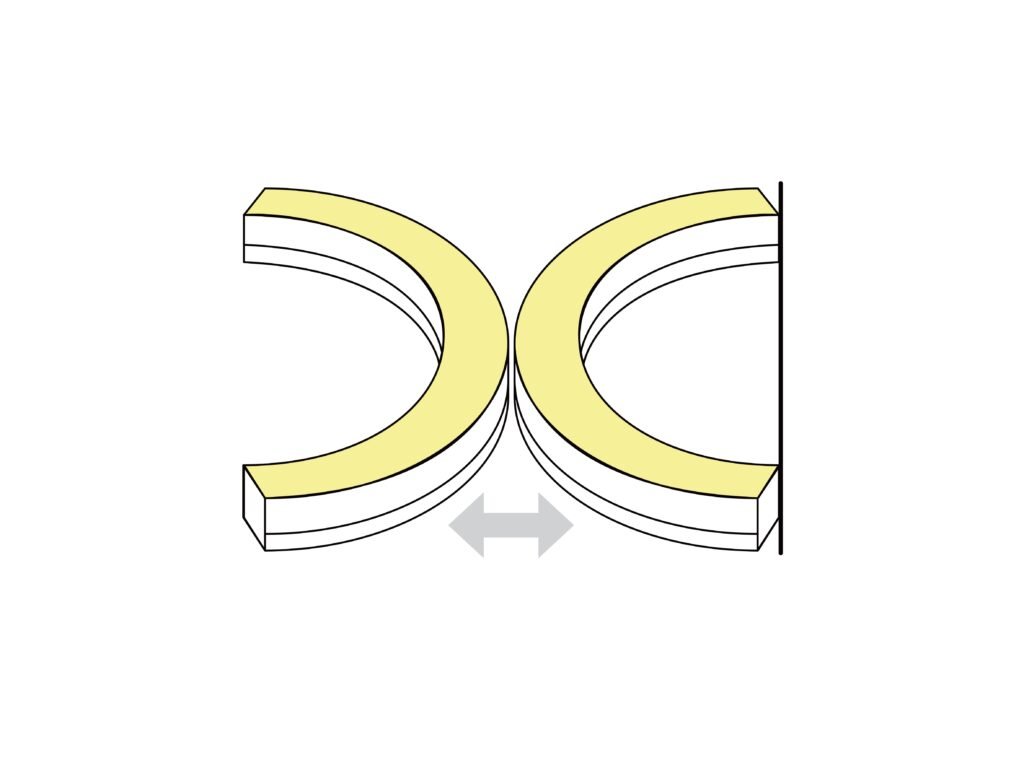 Side bending neon strip