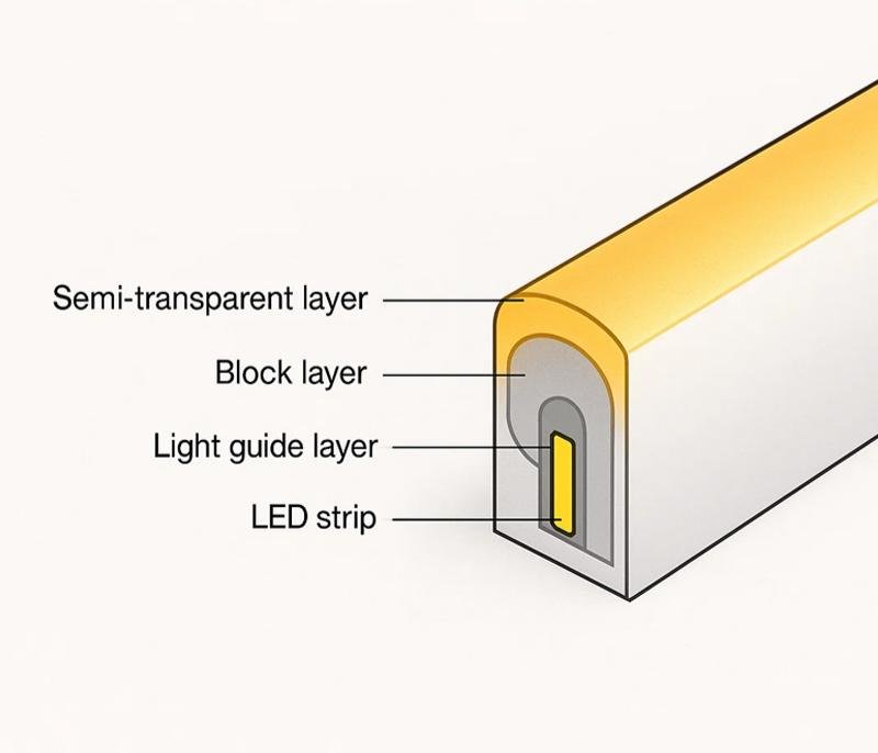 LED Neon Flex Structure