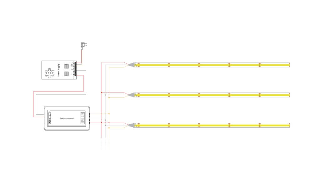 Wiring diagram for Tunable White Color LED Strip
