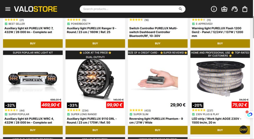 12. valostore