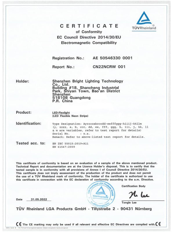 CE – Low Voltage Strip