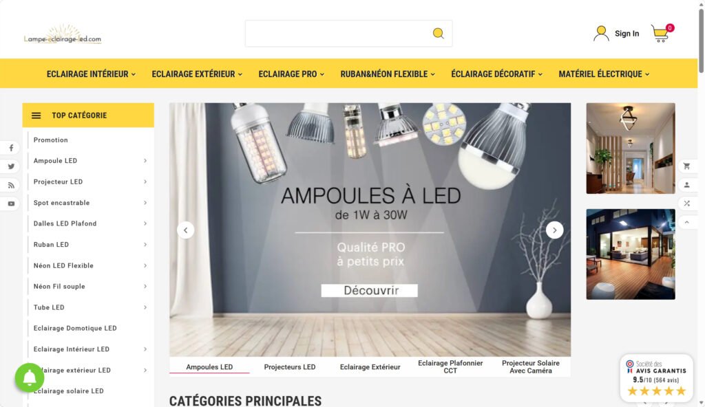 lampe Éclairage led