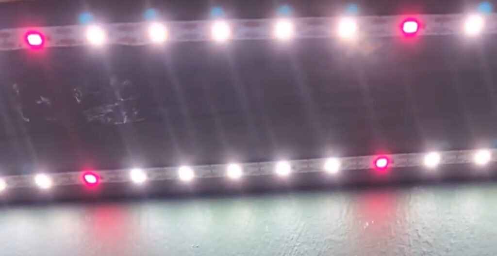 led strip are flashing