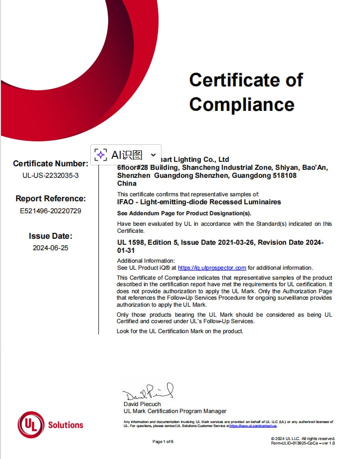 UL Certification Document