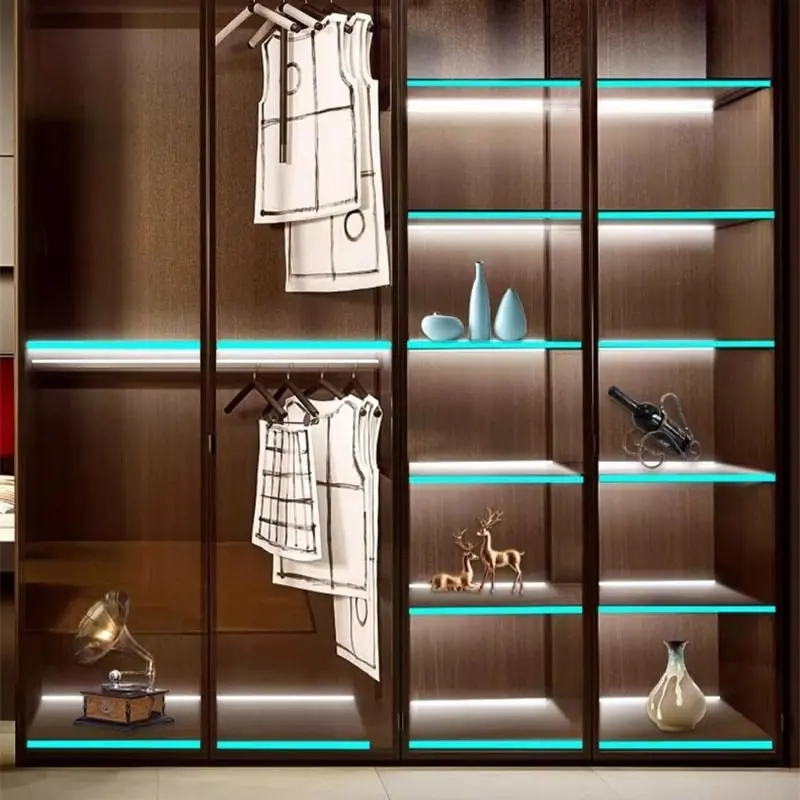 Wardrobe Glass Shelf Lighting