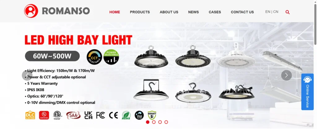 14. romanso lighting