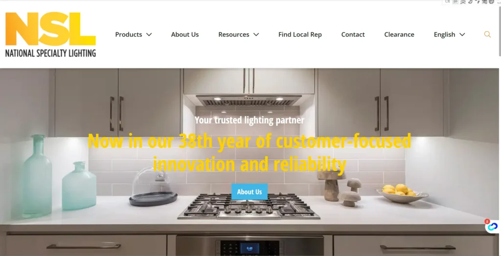 8. nsl national specialty lighting