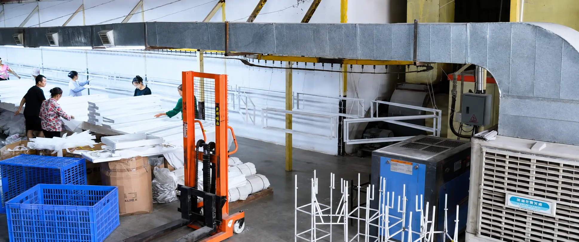 Powder coating facility in Zhejiang, China