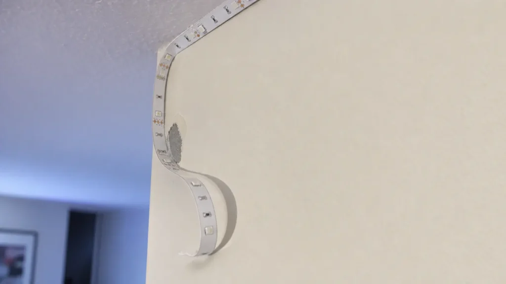 led strip adhesive peer off