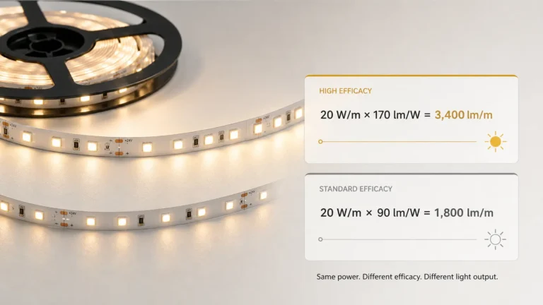 Why Two LED Strips with the Same Wattage Can Have Completely Different Brightness